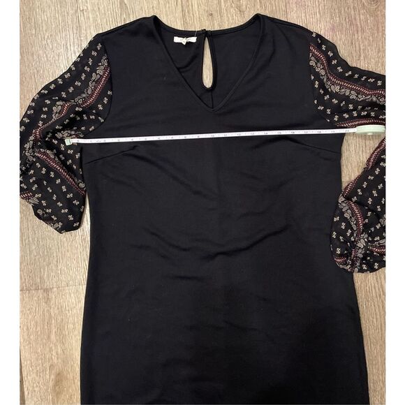 Maurices Large Paisley Sleeves Ponte Knit Shift Dress - Picture 4 of 7